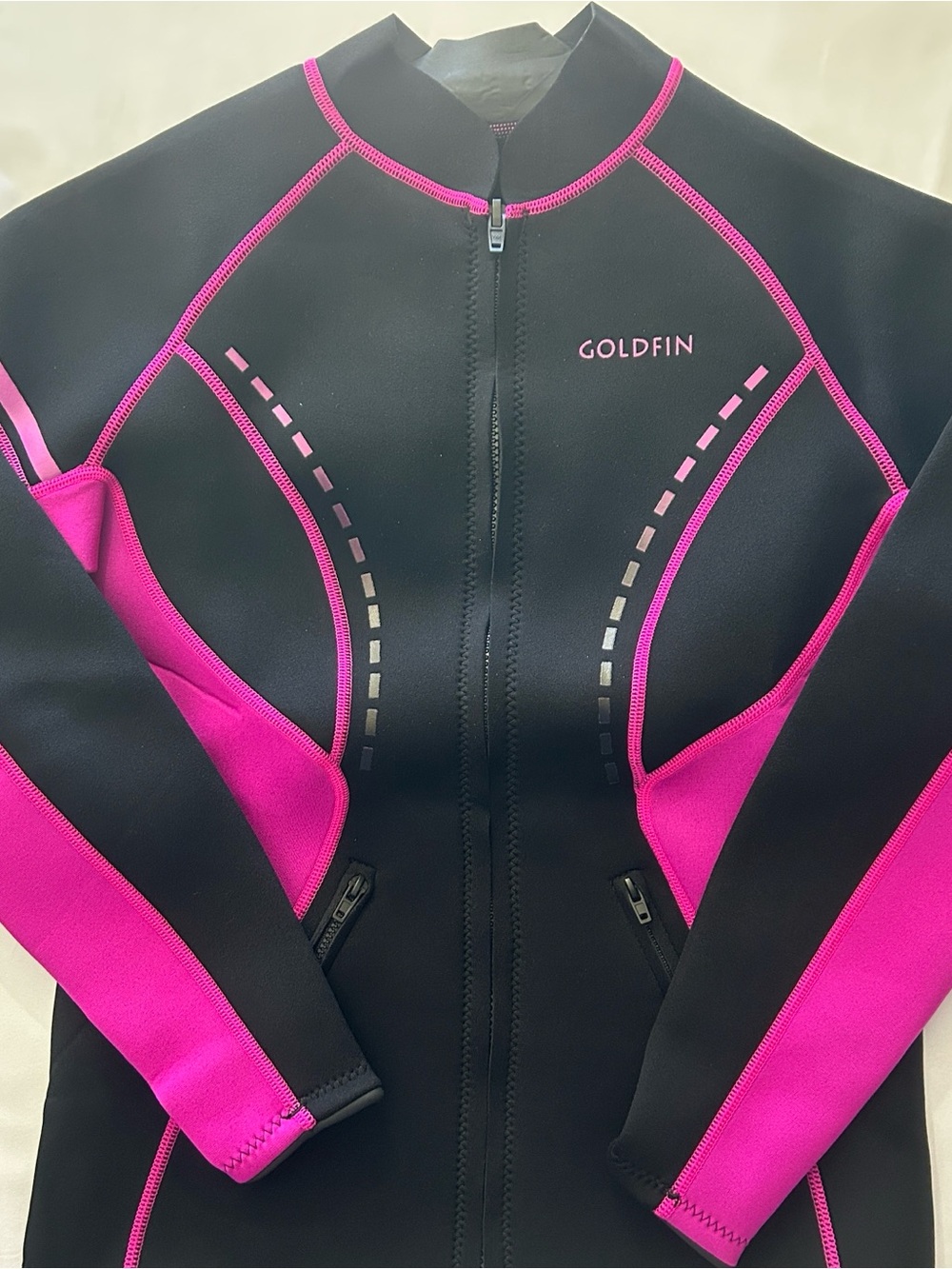 GOLDFIN Women's Black & Pink Neoprene Wet Suit Jacket